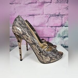NWOT Jimmy Choo Snakeskin‎ Leather Pumps - Made in Italy